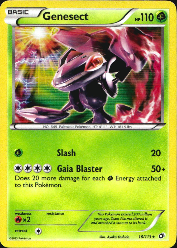 Genesect 16/113 Holo Rare Legendary Treasures Pokemon Near Mint