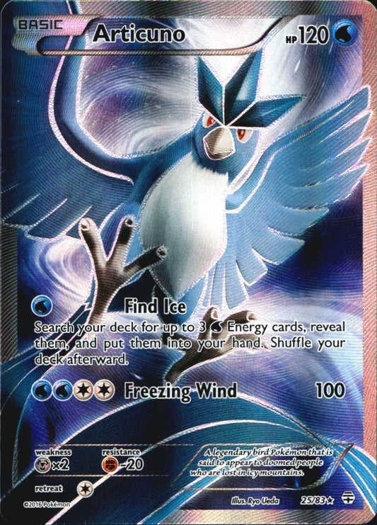 Articuno 25/83 Holo Rare Generations Pokemon Near Mint