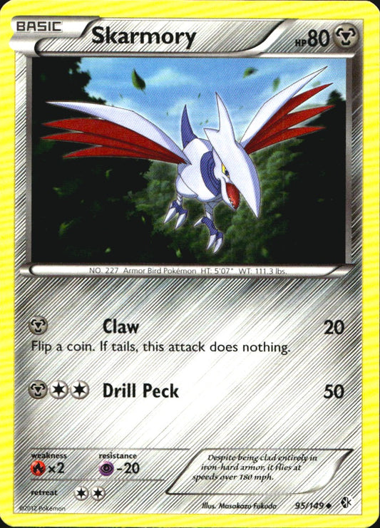 Skarmory 95/149 Uncommon Boundaries Crossed Pokemon Near Mint