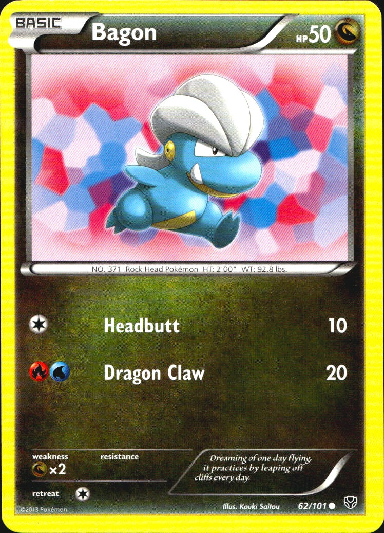 Bagon 62/101 Common Plasma Blast Pokemon Near Mint