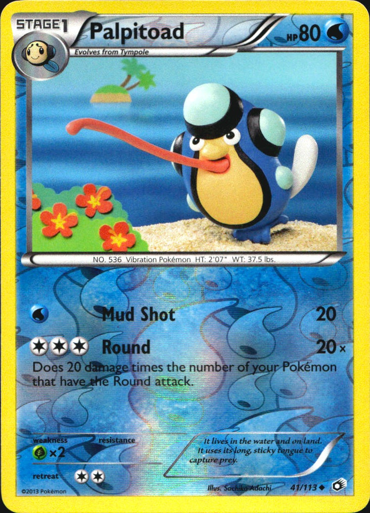 Palpitoad 41/113 Uncommon Legendary Treasures Pokemon Reverse Holo Near Mint
