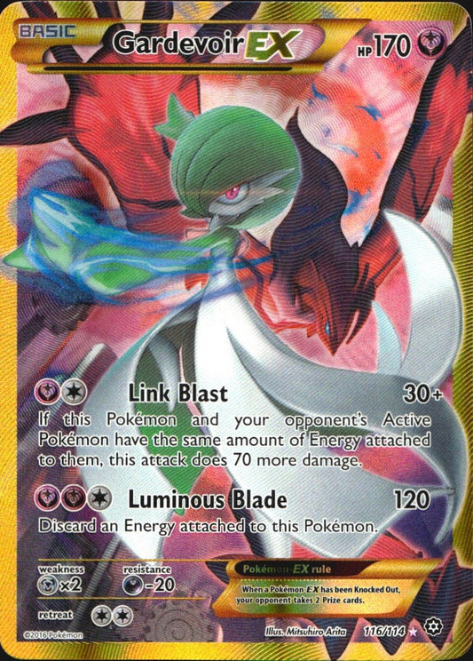 Gardevoir EX 116/114 Secret Rare Steam Siege Pokemon Near Mint