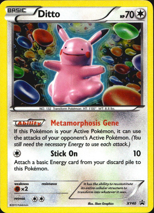 Ditto XY40 Promo XY Black Star Promos Pokemon Near Mint