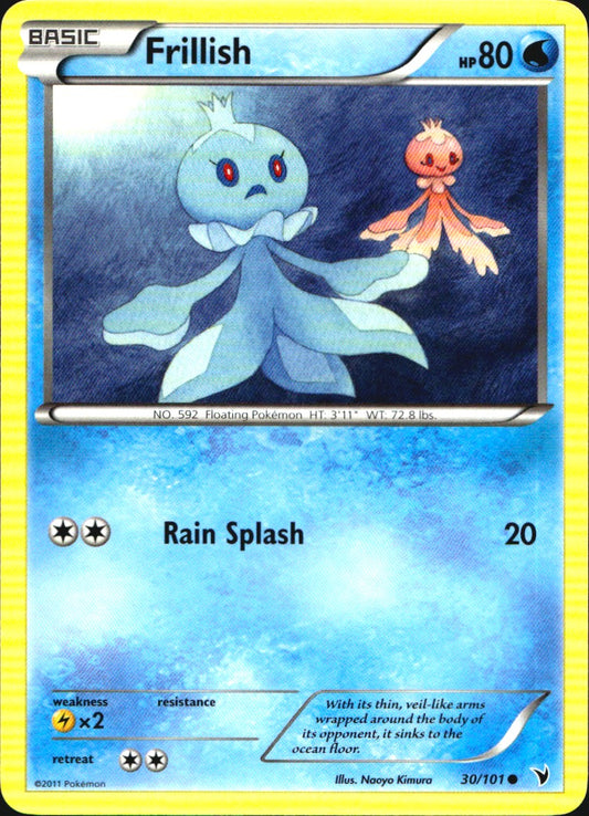Frillish 30/101 Common Noble Victories Pokemon Near Mint