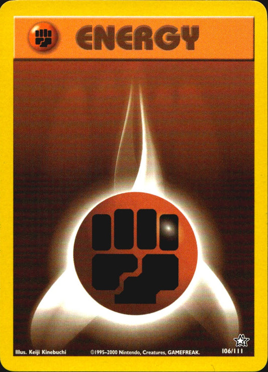 Fighting Energy 106/111 Neo Genesis Pokemon Near Mint