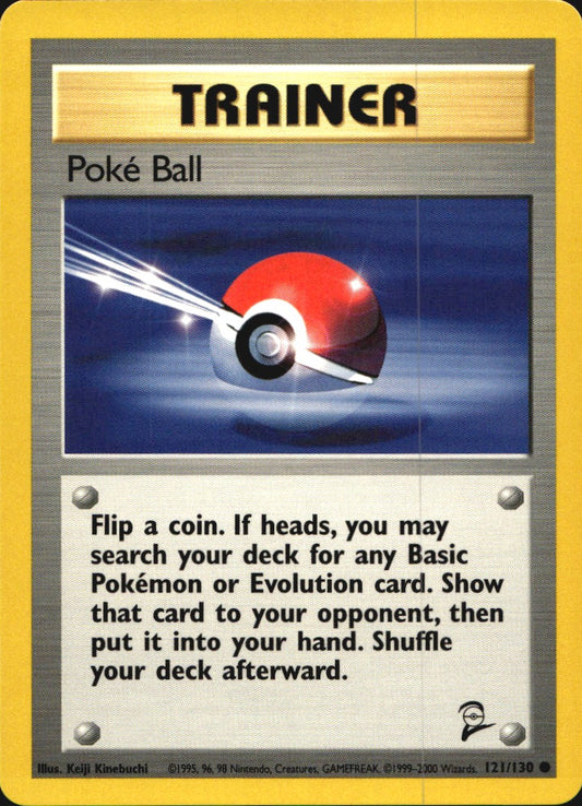 Poke Ball 121/130 Common Base Set 2 Pokemon Near Mint