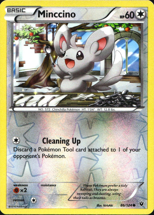 Minccino 86/124 Common Fates Collide Pokemon Reverse Holo Near Mint