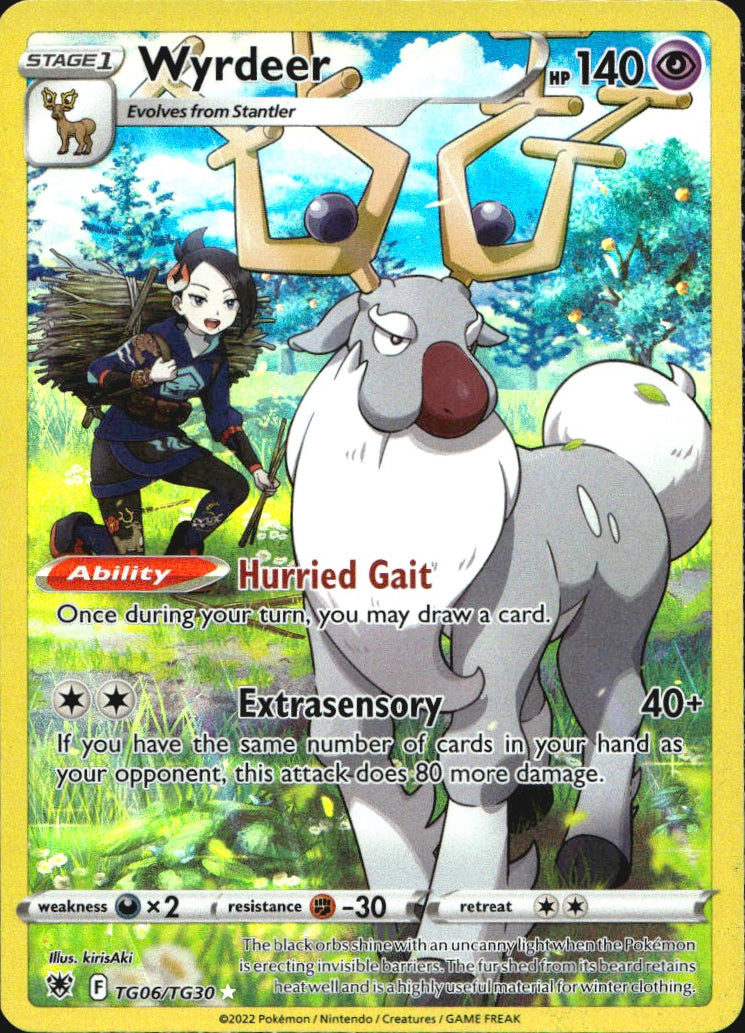 Wyrdeer TG06/TG30 Holo Astral Radiance Trainer Gallery Pokemon NM