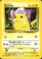 Pikachu 58/102 Common Base Set Unlimited Pokemon Near Mint