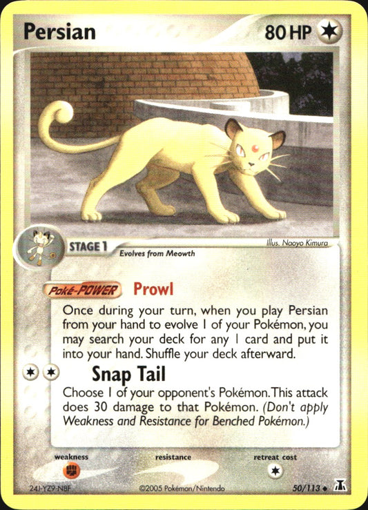 Persian 50/113 Uncommon Delta Species Pokemon Near Mint