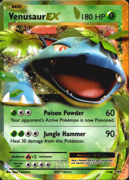 Venusaur EX 1/108 Holo EX Rare Evolutions Pokemon Near Mint