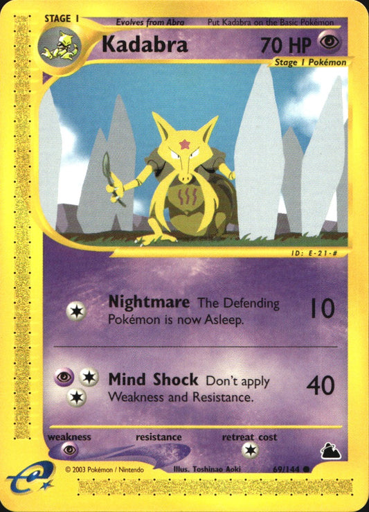 Kadabra 69/144 Common Skyridge Pokemon Near Mint