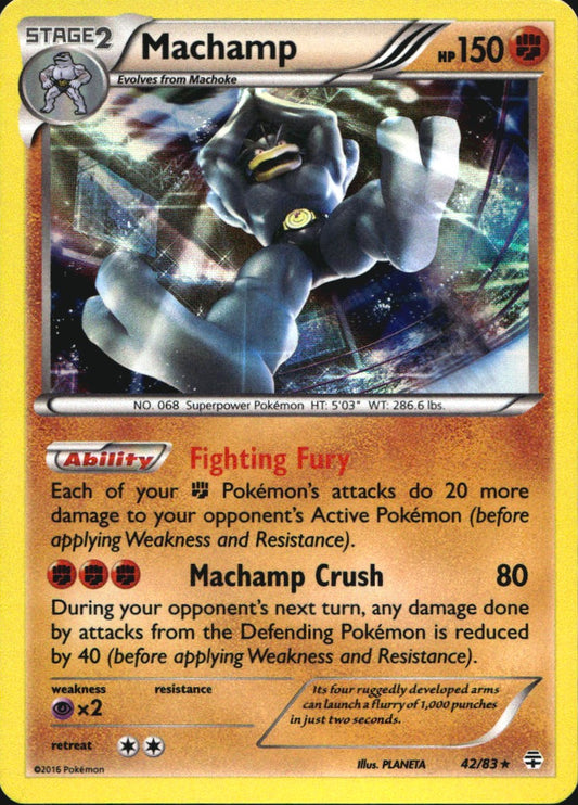 Machamp 42/83 Holo Rare Generations Pokemon Near Mint