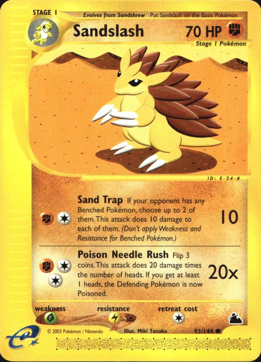 Sandslash 93/144 Common Skyridge Pokemon Near Mint