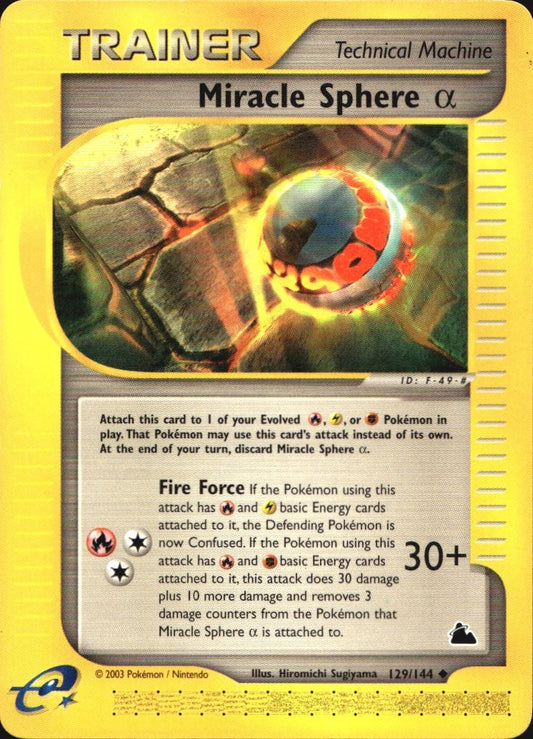 Miracle Sphere α 129/144 Uncommon Skyridge Pokemon Near Mint