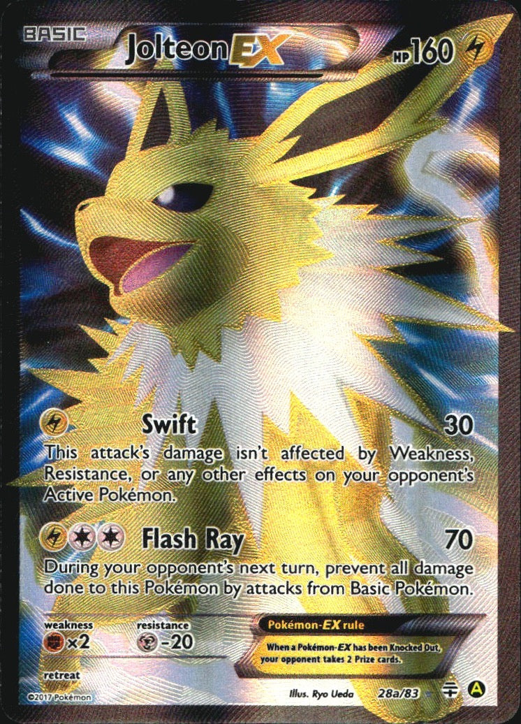 Jolteon EX 28a/83 Rare Ultra Generations Pokemon Near Mint