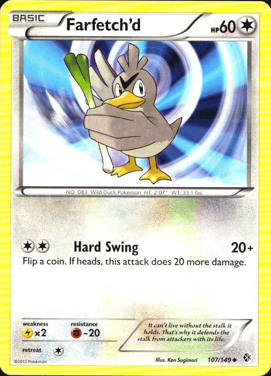 Farfetch'd 107/149 Uncommon Boundaries Crossed Pokemon Near Mint