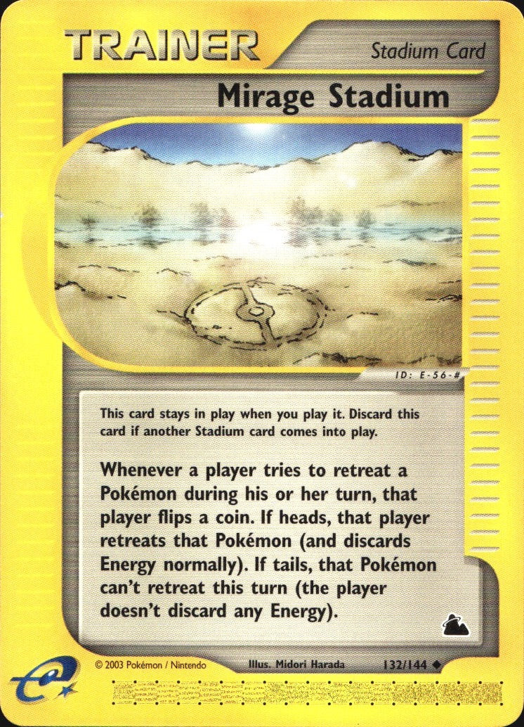 Mirage Stadium 132/144 Uncommon Skyridge Pokemon Near Mint