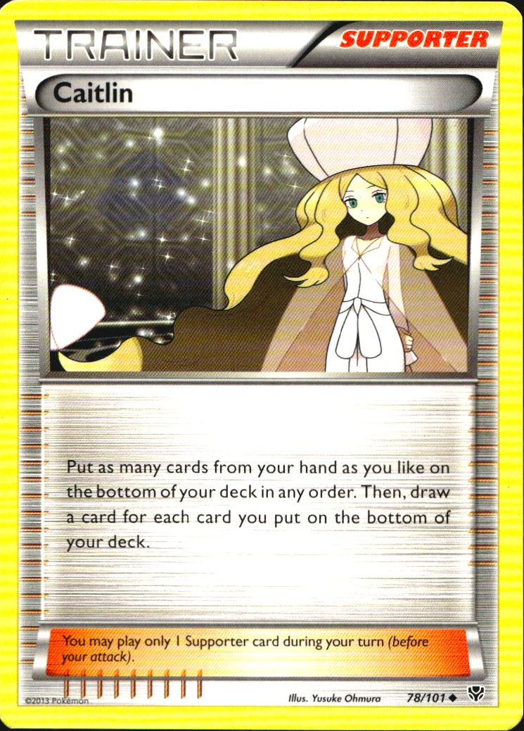 Caitlin 78/101 Uncommon Plasma Blast Pokemon Near Mint