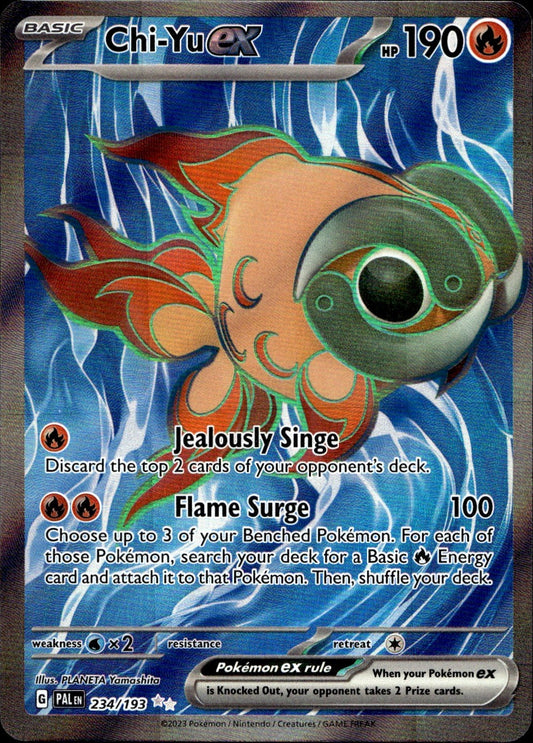 Chi-Yu ex 234/193 Ultra Rare Paldea Evolved Pokemon Near Mint
