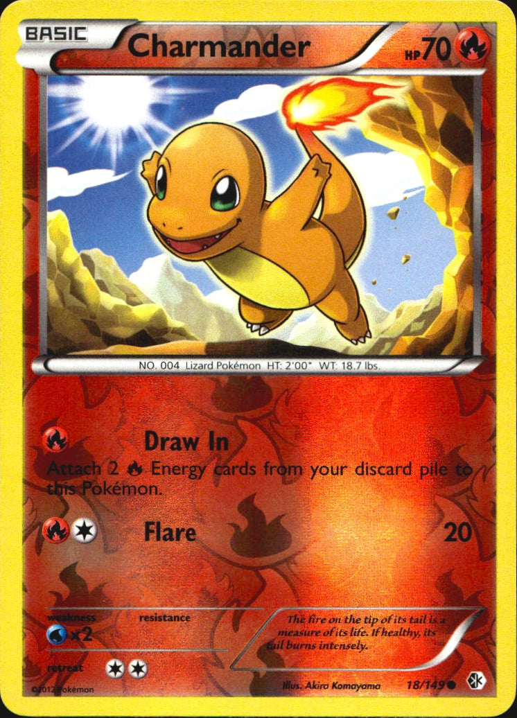 Charmander 18/149 Common Boundaries Crossed Pokemon Reverse Holo Near Mint
