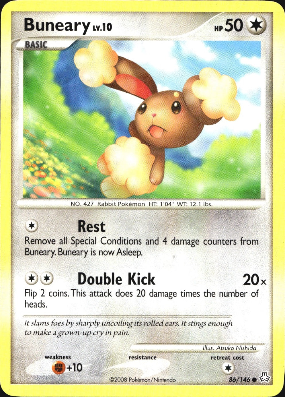 Buneary 86/146 Common Legends Awakened Pokemon Near Mint