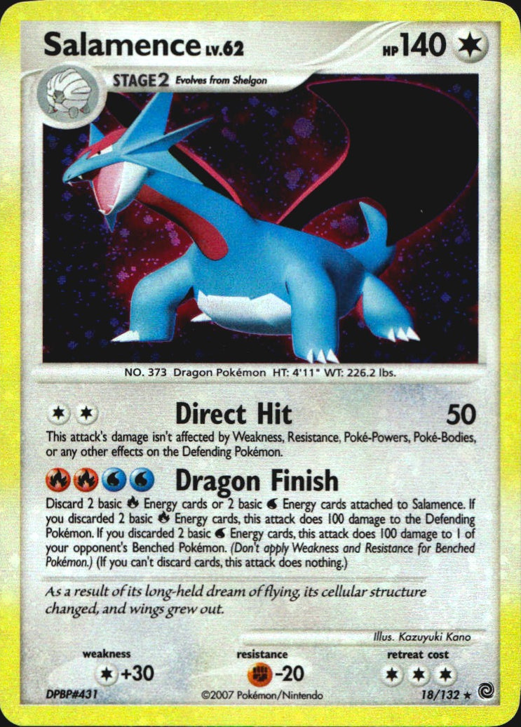 Salamence 18/132 Holo Rare Secret Wonders Pokemon Near Mint