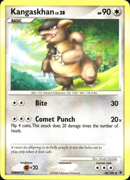 Kangaskhan 38/100 Uncommon Majestic Dawn Pokemon Near Mint
