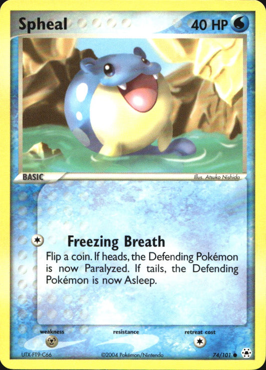 Spheal 74/101 Common Hidden Legends Pokemon Near Mint