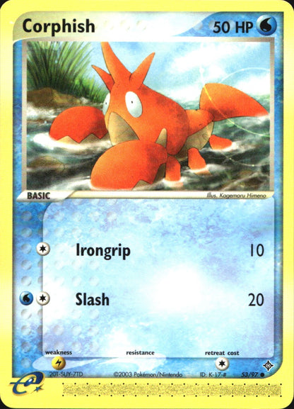 Corphish 53/97 Common Dragon Pokemon Near Mint