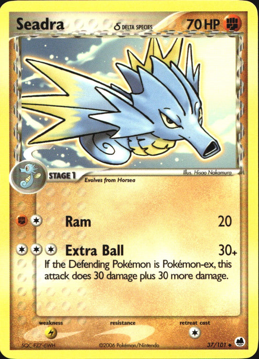 Seadra 37/101 Uncommon Dragon Frontiers Pokemon Near Mint