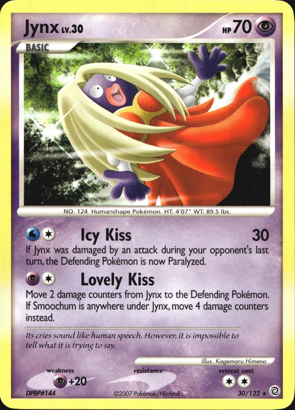 Jynx 30/132 Rare Secret Wonders Pokemon Near Mint