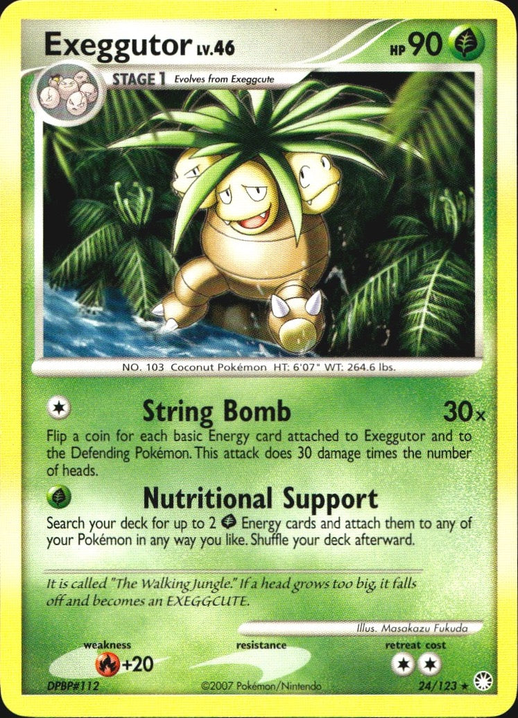 Exeggutor 24/123 Rare Mysterious Treasures Pokemon Near Mint