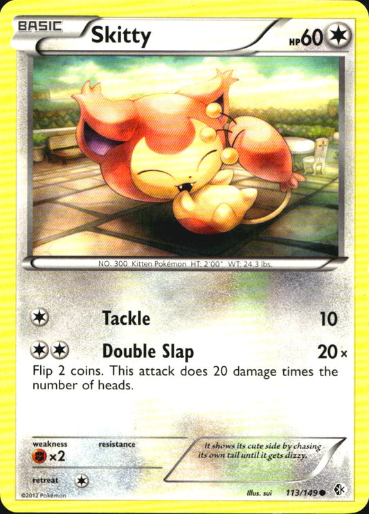 Skitty 113/149 Common Boundaries Crossed Pokemon Near Mint