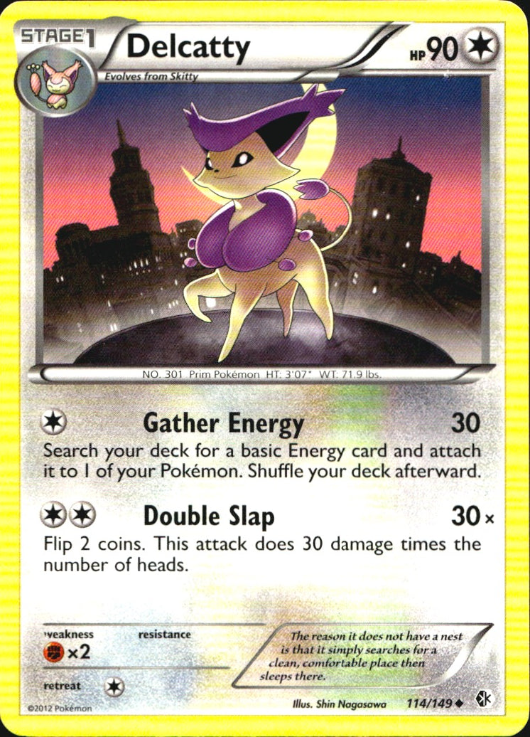Delcatty 114/149 Uncommon Boundaries Crossed Pokemon Near Mint