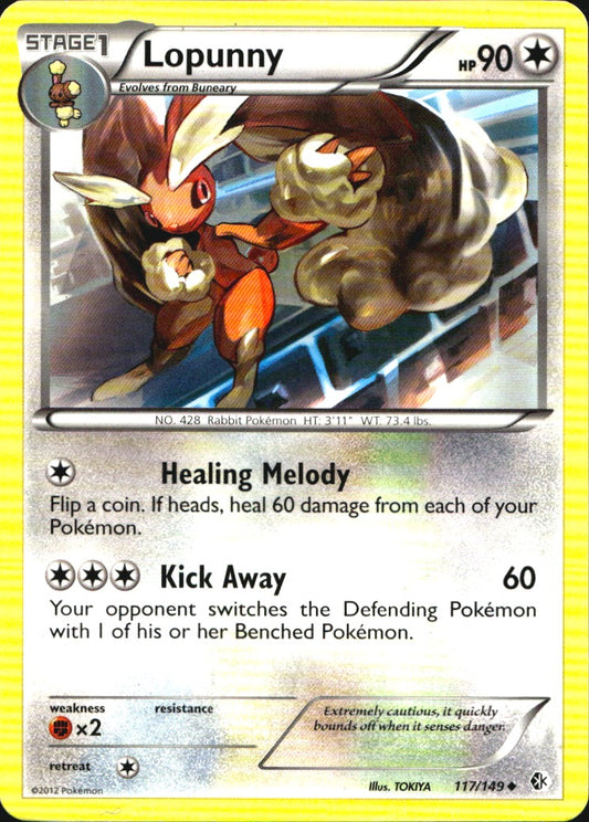 Lopunny 117/149 Uncommon Boundaries Crossed Pokemon Near Mint