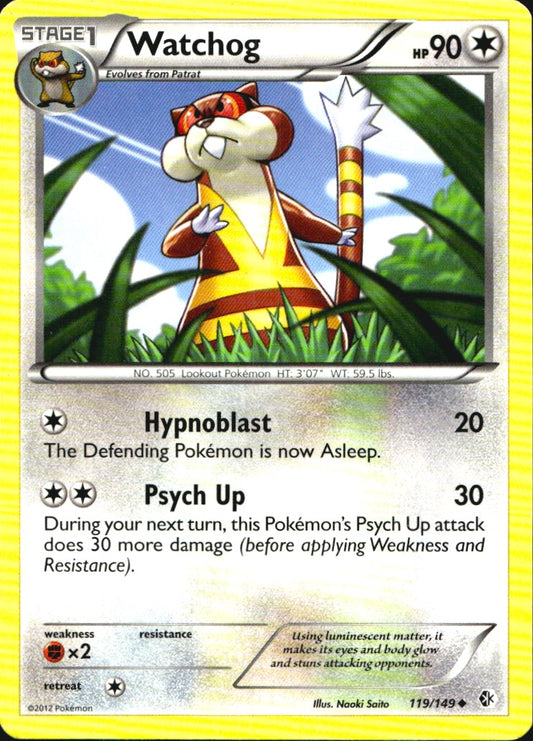 Watchog 119/149 Uncommon Boundaries Crossed Pokemon Near Mint