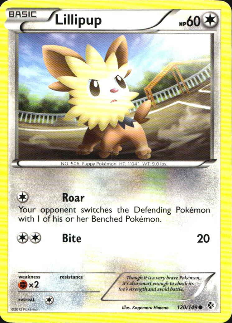 Lillipup 120/149 Common Boundaries Crossed Pokemon Near Mint
