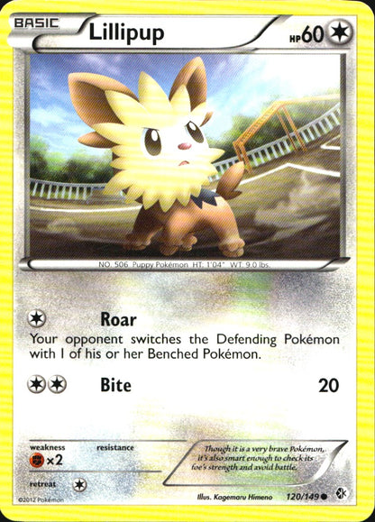 Lillipup 120/149 Common Boundaries Crossed Pokemon Near Mint