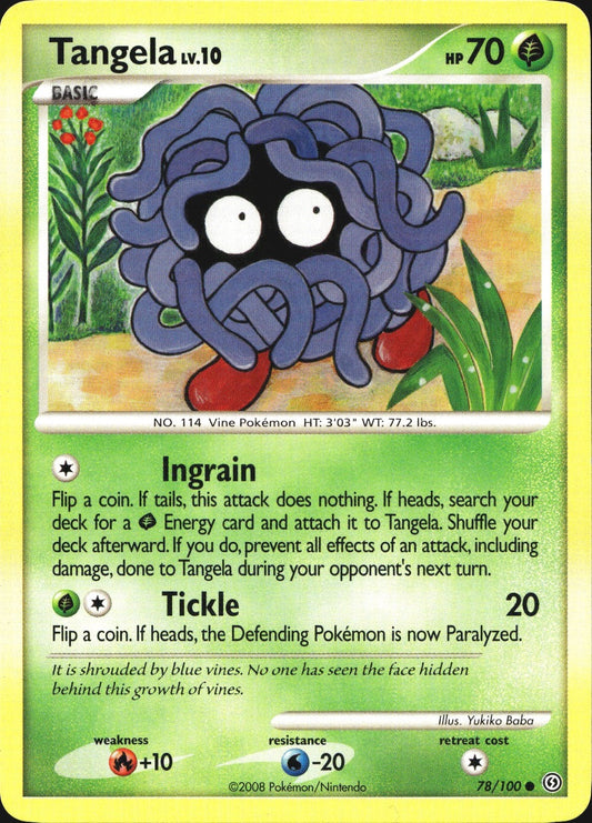 Tangela 78/100 Common Stormfront Pokemon Near Mint