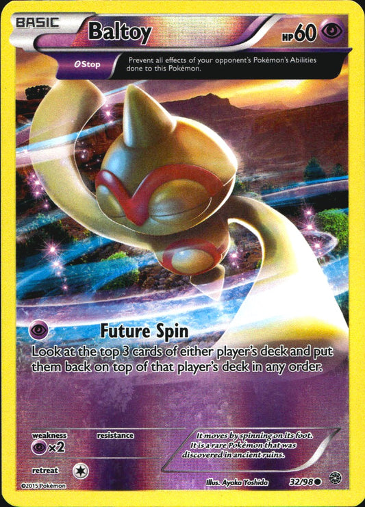 Baltoy 32/98 Common Ancient Origins Pokemon Reverse Holo Near Mint