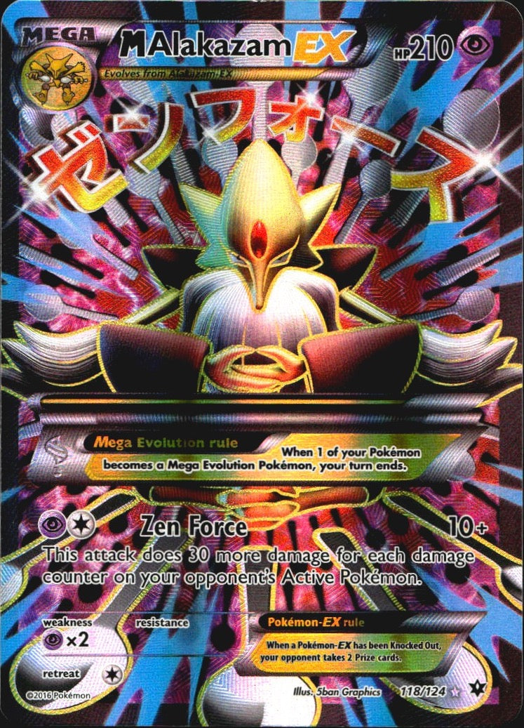 M Alakazam EX 118/124 Rare Ultra Fates Collide Pokemon Near Mint