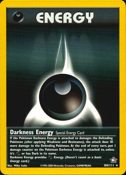 Darkness Energy 104/111 Rare Neo Genesis Pokemon Near Mint
