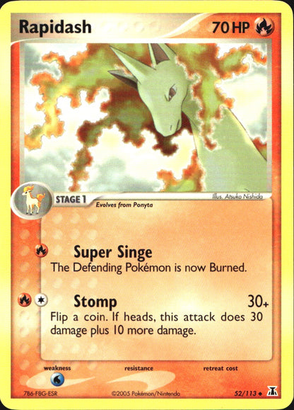 Rapidash 52/113 Uncommon Delta Species Pokemon Near Mint