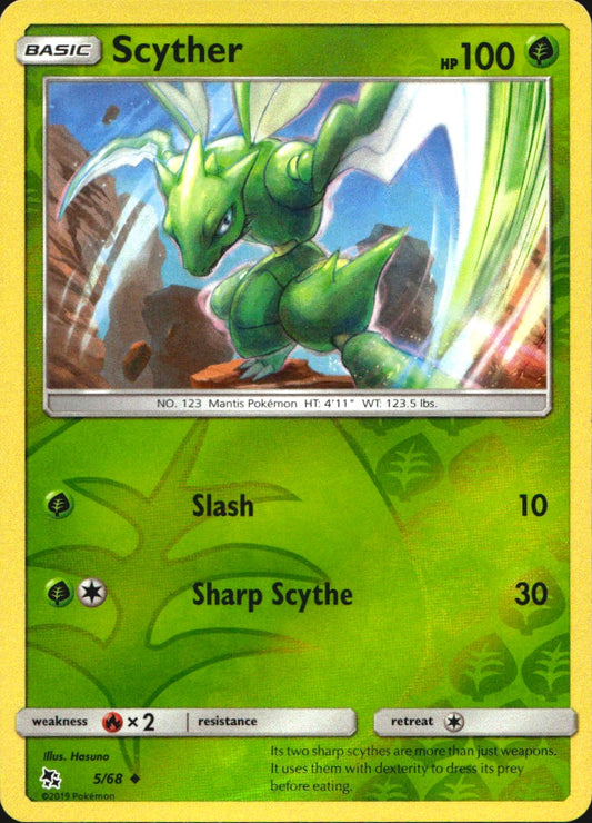 Scyther 5/68 Uncommon Hidden Fates Pokemon Near Mint