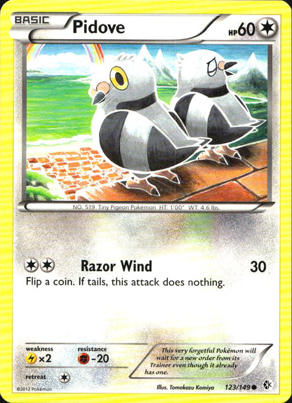 Pidove 123/149 Common Boundaries Crossed Pokemon Near Mint