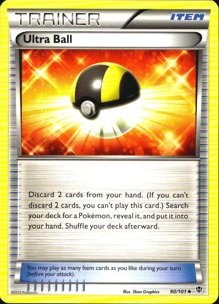 Ultra Ball 90/101 Uncommon Plasma Blast Pokemon Near Mint