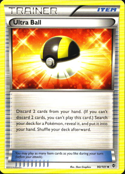 Ultra Ball 90/101 Uncommon Plasma Blast Pokemon Near Mint