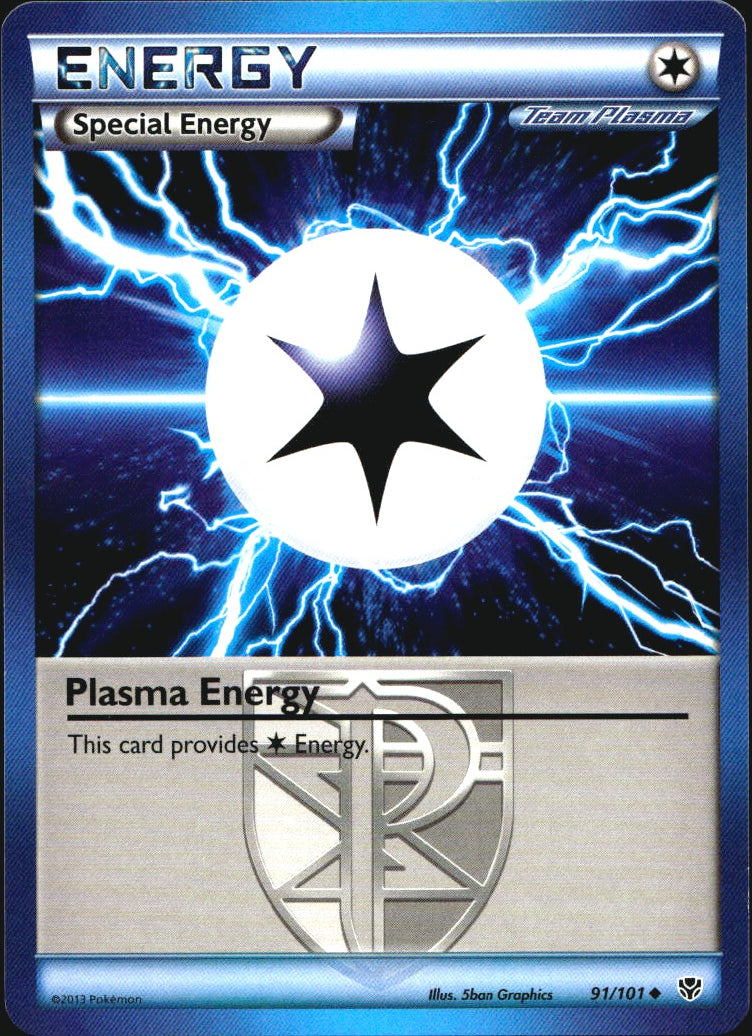 Plasma Energy 91/101 Uncommon Plasma Blast Pokemon Near Mint