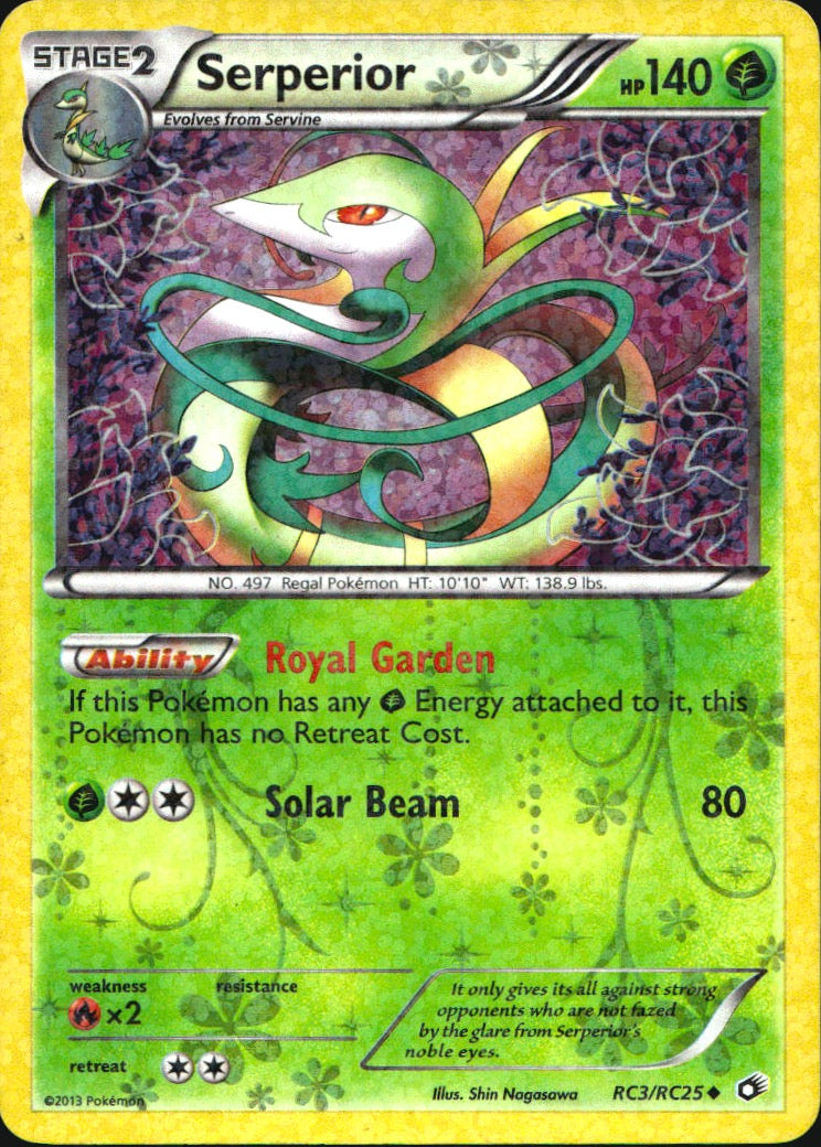 Serperior RC3/RC25 Uncommon Legendary Treasures Pokemon Near Mint